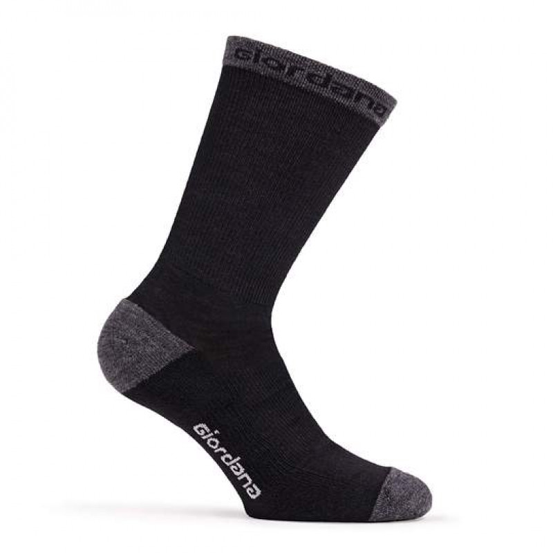 giordana-merino-wool-socks-12cm-høye-svart-grå-l-45-48